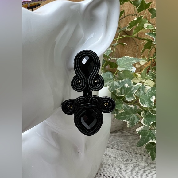 Elegant Vintage-Inspired Art Deco Earrings - Glam Evening Earrings - Picture 5 of 11